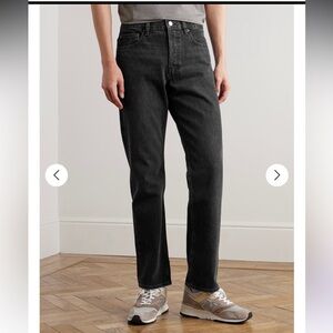 Frame Denim Men's Black Le High Straight Jeans